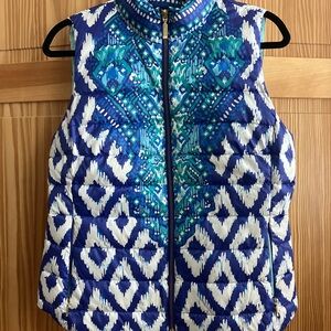 Lilly Pulitzer Essia Masterpiece Puffer Vest Medium